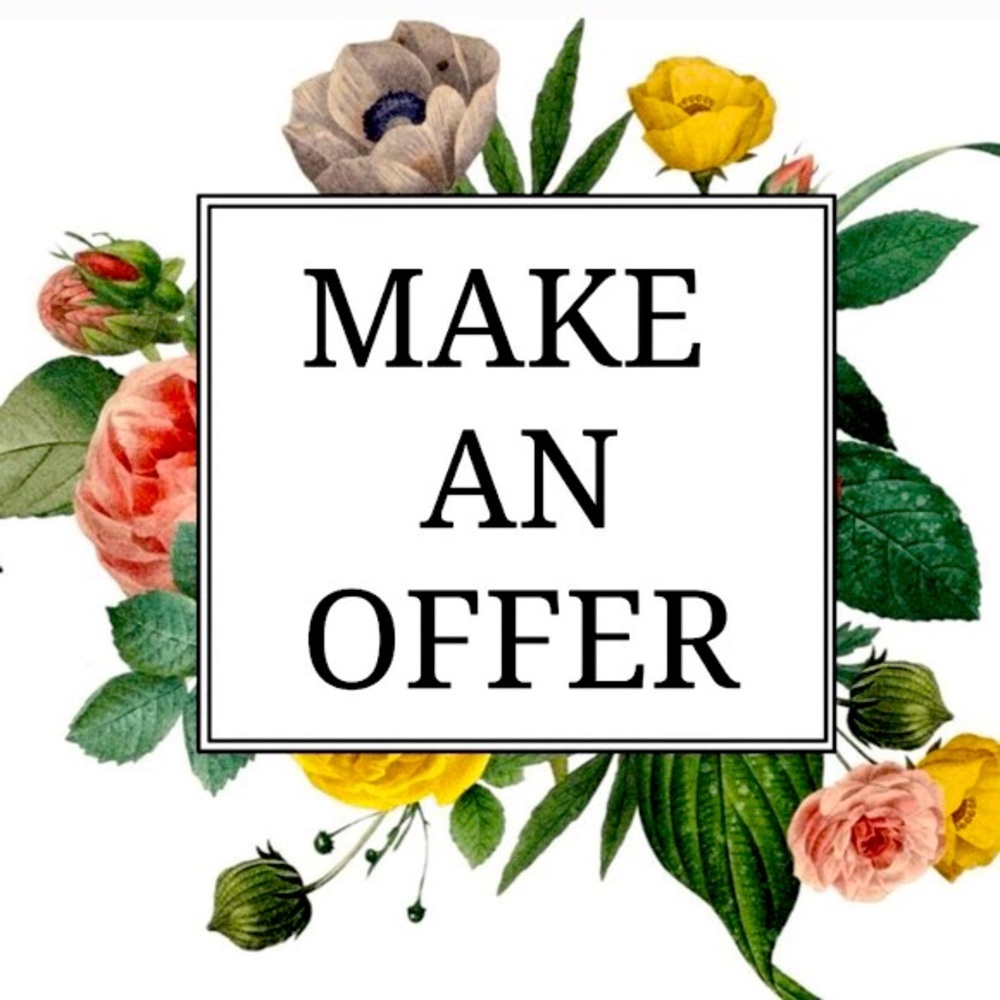 Love the item but not loving the price? Make me an offer!